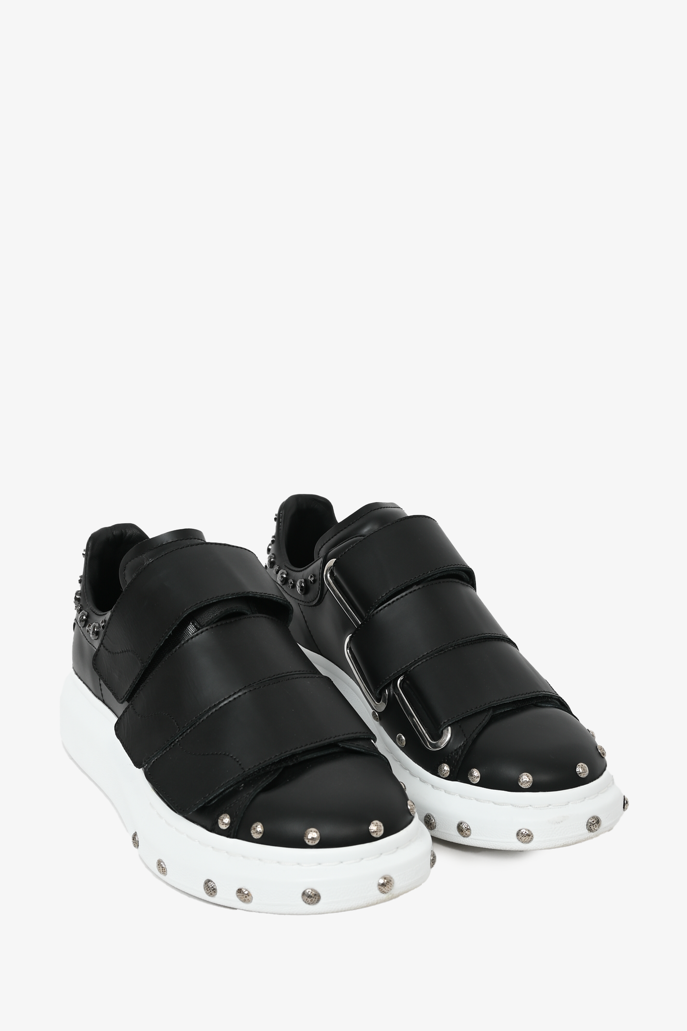 Alexander McQueen Women's Larry Oversized Velcro Sneakers in White | LN-CC®